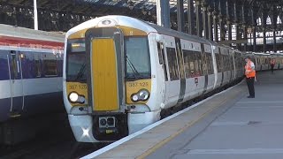 Thameslink Class 387s - 387125 + 387127 Depart Brighton For Bedford