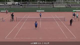 2024年 全日本ジュニアソフトテニス選手権大会 女子U-17 シングルス 決勝T 一回戦 山口優菜(宮崎商業高校) 対 村上芹(東北高校)