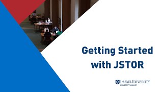 Getting Started with JSTOR