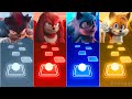 Shadow 🔴 Knuckles 🔴 Sonic The Hedgehog 🔴 Tails || Coffin Dance Cover | Tiles Hop EDM Rush! | Dhonggi