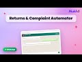 Returns & Complaint Automator on WhatsApp | AI Agent Demo (Mukh.1)