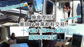 [加拿大生活玩樂VLOG] [卡加利] Calgary季尾RV Wars機會嚟啦！車頭RV 幾萬都有交易!? 一次過介紹Class A/B/C露營分別！揀啱心水即刻去露營喇🤭廣東話CC