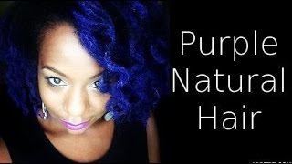 PURPLE NATURAL HAIR