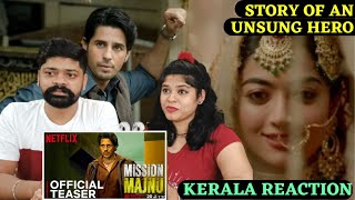 Mission Majnu Official Teaser REACTION | Malayalam | Sidharth Malhotra, Rashmika Mandanna | Netflix