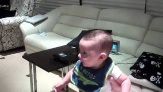 baby laughing