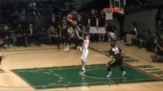 Orlando Johnson Leaps Over Defender for the Slam!