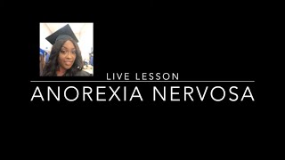 Anorexia Nervosa in Nursing