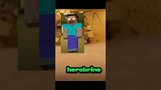 🔑☁️👁️what if HEROBRINE FROM MINECRAFT enters the backrooms-Found Footage#shorts#backrooms