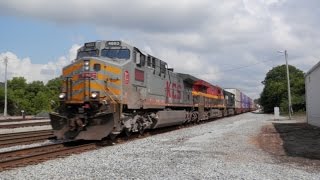 HD: KCS 4603 leads NS Train 24E in Anniston, Al