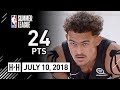 Trae Young SICK Full Highlights vs Bulls (2018.07.10) Summer League - 24 Pts, 7 Threes!