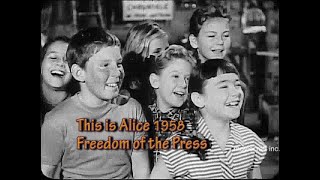 This Is Alice. Freedom of the Press 1958. Alice (Patty Ann Gerrity) starts a newspaper business.