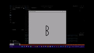 Writing letter using turtle graphics in PYTHON [B] [VSCODE]