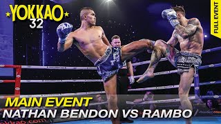 YOKKAO 32: Rambo Phet Por Tor Aor vs Nathan Bendon Muay Thai -65kg