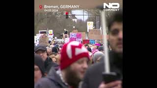 More than 16,000 protesters rally against far-right in Bremen