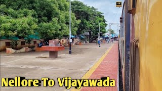 Nellore To Vijayawada Beautifull Train Journey | 22880 TPTY - BBS SF EXP | 4K