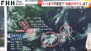 台風の“タマゴ”が3つも…都心ヒンヤリ　長袖姿の一方で関東各地では道路冠水の大雨も