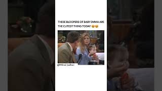 This Bloopers of baby Emma are cutest thing in Friends !!😍😂 #rachel #emma #friendstvshow