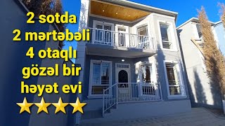 🏝Masazırda, 2 sotda, 2 mərtəbəli, 4 otaqlı, tam təmirli, gözəl bir həyət evi satılır‼💥🧿