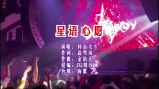 抖音女生《星语心愿 （DJ刘汉成版）》  KTV 导唱字幕 （备有伴奏视频）