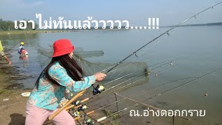 ตกปลาอ่างดอกกราย.วัดแทบไม่ทัน..EP...21