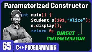 Parameterized Constructor in C++