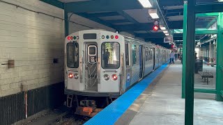 CTA Purple Line Ride From Howard To Linden CTA 5000 Series Bombardier 2009-2015 #5449 Taken 9/15/24