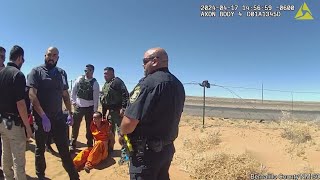 Video shows moments after inmate tries to escape transport causing crash west of Albuquerque