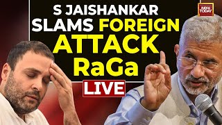 S Jaishankar LIVE: EAM Schools Rahul Gandhi For Criticizing PM Modi In US | Rahul Gandhi News