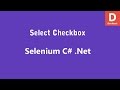 Selenium C# Select Checkbox
