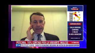 Andrea Mandelli interviene a TgCom24 durante un approfondimento sull’emergenza sanitaria 19.02.2021