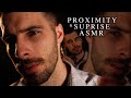 Proximity & Surprise ASMR - [Whispers Circling You with Crinkle Shirt]