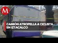 En CdMx, ciclista muere tras ser atropellado por camión de pasajeros en Iztacalco