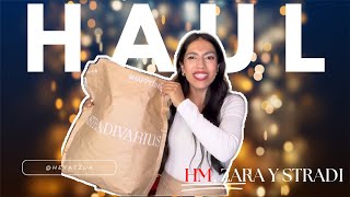 HAUL NAVIDEÑO 🎄ZARA, STRADIVARIUS Y HM! #haulderopa