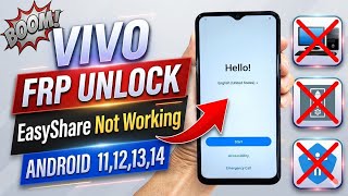 All Vivo ANDROID 12/13/14 : Remove Google Account/ FRP Unlock - New Method (Without Pc)