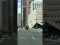 Driving in Downtown Los Angeles USA