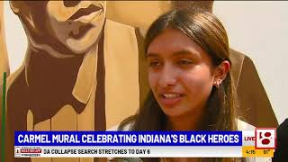 Carmel mural celebrating Indiana's Black heroes, "All Indiana" part 1