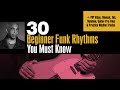 🎸 Carl Burnett's 30 Beginner Funk Rhythms - Intro - Guitar Lessons