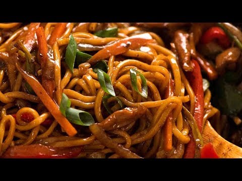 Recipe for one-pot shrimp lo mein from Tasty