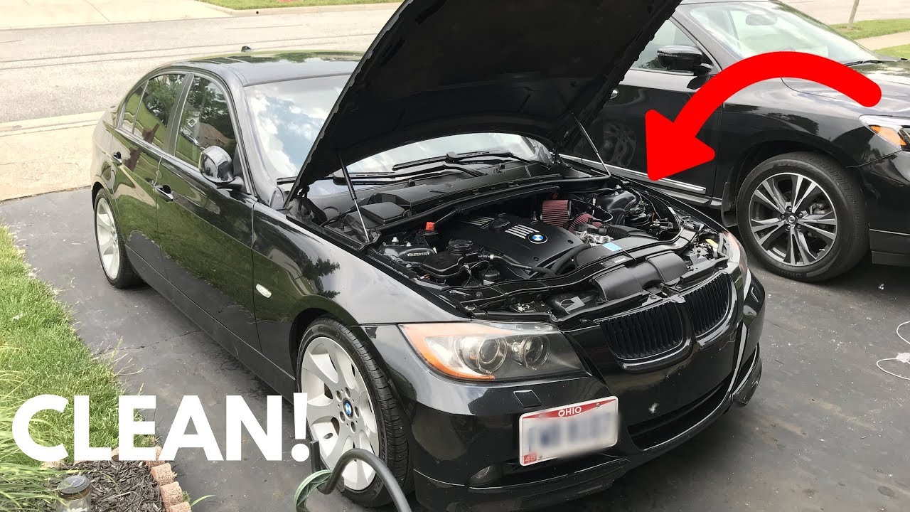 How To Clean/Detail Your BMW Engine Bay! DIY! - YouTube