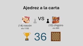 Ajedrez a la carta 36 - Roscón (1106) vs chiguiro (990)