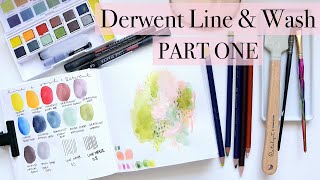 Harmonious Colour Palette! Derwent Line and Wash Set | Swatches | PART 1/2