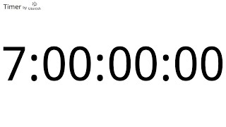 7 Day Countup Timer