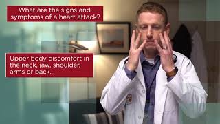 Signs and symptoms of a heart attack