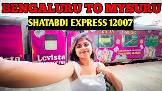 Bangalore to Mysore in Shatabdi Express | Train Journey Vlog | Indian Railways