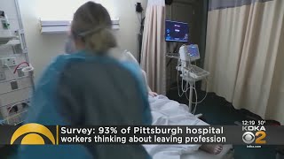 Survey: 93% of Pittsburgh hospital workers thinking about leaving profession