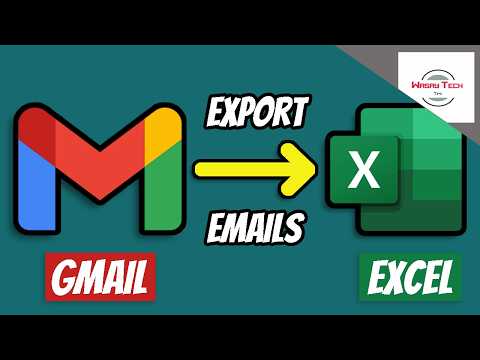 Export Gmail emails to Excel or CSV FREE  | How to Export GMail Emails to Excel or CSV