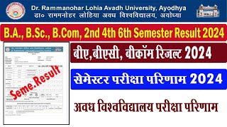 Rmlau Ba 6th Semester 2024 Rmlau Ba Bsc Bcom 2nd 4th 6th Semester