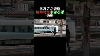 287系 臨時特急まほろば大阪行き JRおおさか東線放出駅通過 #shorts