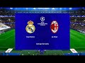 REAL MADRID vs AC MILAN - Champions League 2024/25 - PES Dream Patch Season 2025