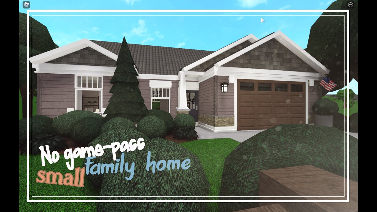 Bloxburg Speedbuild: Small Family Home | No Game-pass - YouTube